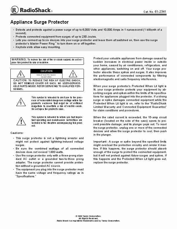 Radio Shack Surge Protector 61-2341-page_pdf